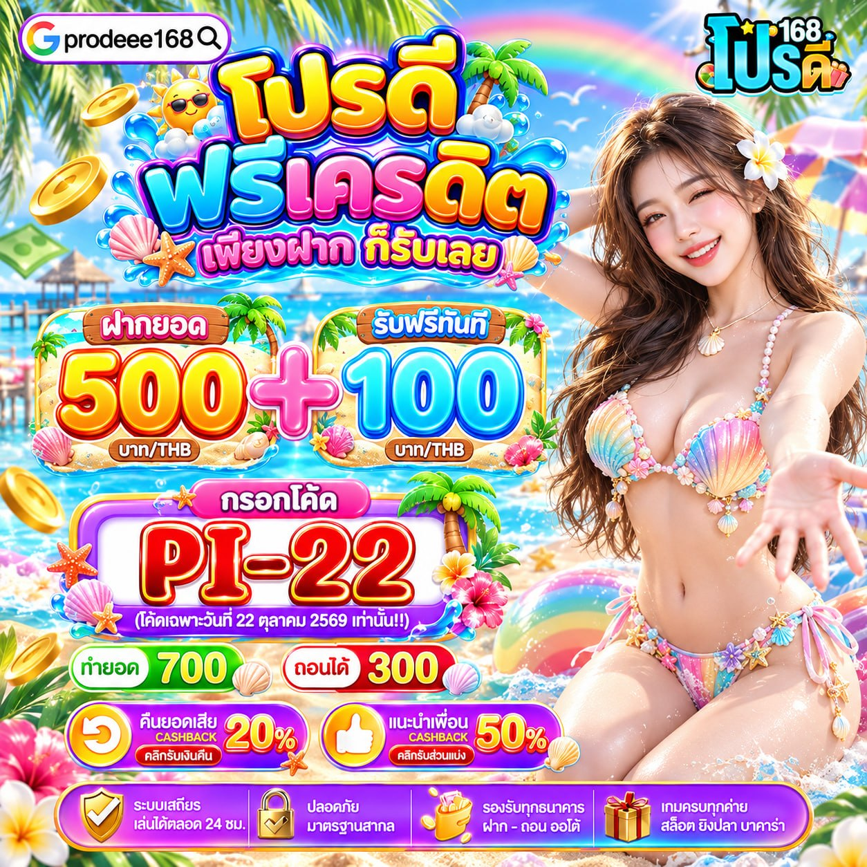 10 รับ 100 WALLET สิทธิ์การเติมเงินที่คุ้มค่ากว่าที่เคย